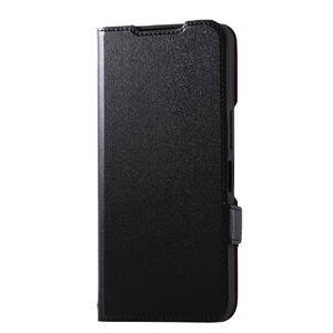 エレコム AQUOS wish6用 手帳型ケース 極限 薄型 磁石付 耐衝撃 ブラック PM-S261PLFU3KBK-イメージ2