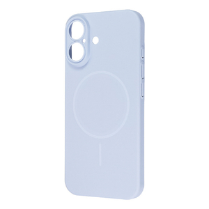 レイ・アウト iPhone 17用ハードケース スリムフィット 0．6mm +マグネット充電対応 / クリアブルー RT-P52PMS/CA-イメージ1