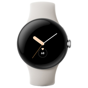 Google スマートウォッチ Google Pixel Watch Polished Silver ステンレスケース/Chalk アクティブバンド GA03182-TW-イメージ2