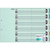 コクヨ カラー仕切カード(ファイル用) A3ヨコ 6山 2穴 10組 F890911-ｼｷ-113-イメージ1