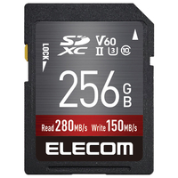 エレコム UHS-II SDXCメモリカード(256GB) ブラック MF-FS256GU23V6R