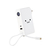 エレコム AC充電器・USB Type-Cケーブル一体モバイルバッテリー(10000mAh) しろちゃん(ホワイト×ブラック) DE-AC16-10000WF-イメージ1