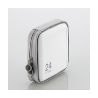 エレコム CD/DVDファスナーケース(24枚収納) ホワイト CCD-H24WH