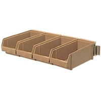 江部松商事 壁掛式 オーガナイザー 4列 4ヶ入 クリア FC179KY-0101430