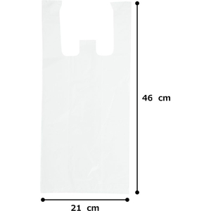 紺屋商事 レジ袋乳白東20西35号 100枚 FCE137U-00722120-イメージ6