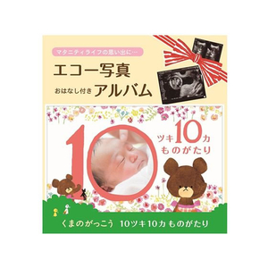 サンボンガワ/アルバム絵本 10ツキ10カ物語 くまのがっこう FCD257G-TT09-イメージ1