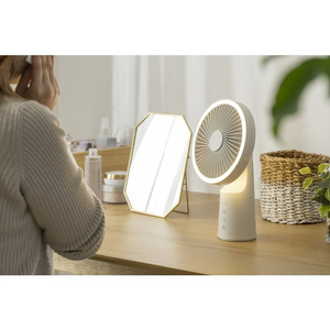スリーアップ 充電式 LEDマルチポータブルファン アイボリー DF-T2233IV-イメージ10