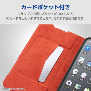 エレコム AQUOS wish6用 手帳型ケース 極限 薄型 磁石付 ブラック PM-S261PLFUKBK-イメージ6