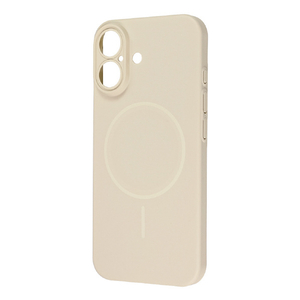 レイ・アウト iPhone 17用ハードケース スリムフィット 0．6mm +マグネット充電対応 / ベージュ RT-P52PMS/BE-イメージ1