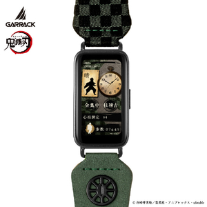 GARRACK スマートウォッチ 竈門炭治郎モデル 鬼滅の刃コラボモデル グリーン KY001-T-イメージ5