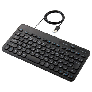 エレコム 有線ミニキーボード ブラック TK-CM10UMKBK エレコム 有線ミニキーボード ブラック TK-CM10UMKBK