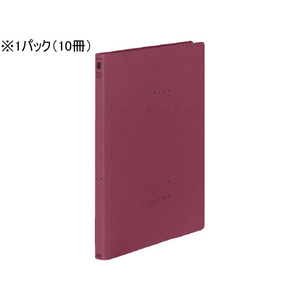 コクヨ フラットファイル〈NEOS〉A4タテ とじ厚15mm ワインレッド 10冊 F049568-ﾌ-NE10DR-イメージ1