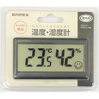 エンペックス くらしのために温湿度計デジタル2 黒 TD8502