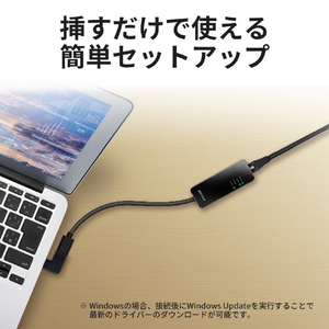 バッファロー Giga対応 Type-C USB3．2(Gen1)用LANアダプター ブラック LUA5-U3-CGTE-BK-イメージ5