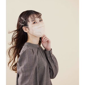 アイリスオーヤマ DAILYFITMASK ふつう 30枚入 シルクベージュ FCJ480L-PN-DC30MSB-イメージ3
