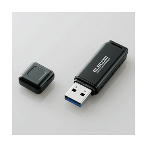 エレコム バリュータイプ USB3．0対応USBフラッシュメモリ(16GB) ブラック MF-HSU3A16GBK-イメージ1