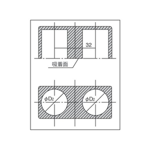 カネテック 永磁ホルダ ネオジム磁石 角形・ねじ穴あり 200252515 FC605CJ-1076728-イメージ6