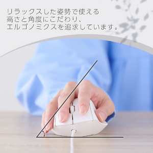 エレコム SHELLPHA USB有線マウス[3ボタン/Mサイズ] ホワイト M-SH10UBSKWH-イメージ3