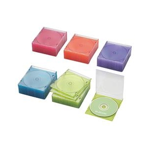 エレコム Blu-ray/DVD/CDケース(スリム/PS/1枚収納) 50パック CCD-JSCS50シリーズ 5色アソート CCD-JSCS50ASO エレコム Blu-ray/DVD/CDケース(スリム/PS/1枚収納) 50パック CCD-JSCS50シリーズ 5色アソート CCD-JSCS50ASO
