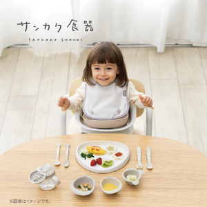 コンビ ちょっと贅沢な出産祝いに!パクッ&ゴクッ!を楽しく さんかく食器プレミアムセット ｻﾝｶｸｼﾖﾂｷﾌﾟﾚﾐｱﾑｾﾂﾄ-イメージ14