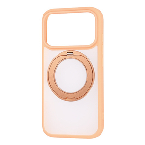 レイ・アウト iPhone 18 Pro用 / 17 Pro用 / ハイブリッドケース シルキーマット マグネット充電対応 リング付き / オレンジ RT-P58BS11/OR-イメージ1