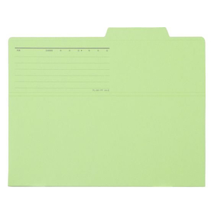 プラス 持ち出しフォルダー A4ヨコ グリーン FL-061PF 10枚 FCT6452-87-136FL-061PF-イメージ2