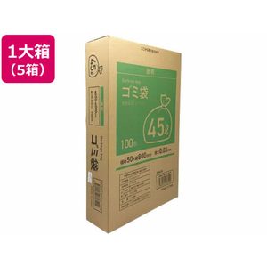 Forestway ゴミ袋(ティッシュBOXタイプ)透明 45L 100枚×5箱 1大箱(5箱) F840037-イメージ1