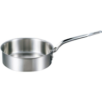 江部松商事 EBM/ビストロ 三層クラッド 浅型片手鍋 15cm 蓋無 FC320LL-4146000