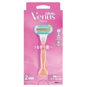 P＆G ヴィーナス つるすべ肌へ (本体 替刃 2個) ｳﾞｲ-ﾅｽﾂﾙｽﾍﾞﾊﾀﾞ2Bﾎﾙﾀﾞ--イメージ1