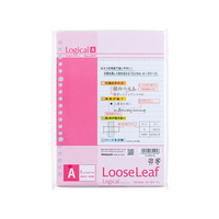 ナカバヤシ スイング・ロジカルルーズリーフ A5 A罫 20穴 100枚 FCG007Z-LL-A501-A