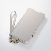 エレコム AQUOS wish6用 手帳型ケース 極限 磁石付 耐衝撃 ハンドストラップ付 グレージュ PM-S261PLFY4KGB