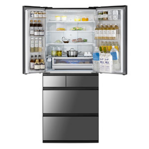 パナソニック 650L 6ドア冷蔵庫 オニキスミラー NR-F65WX2-X-イメージ2