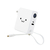エレコム AC充電器・USB Type-Cケーブル一体モバイルバッテリー(5000mAh) しろちゃん(ホワイト×ブラック) DE-AC17-5000WF-イメージ1