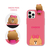 LINE FRIENDS iPhone 12 mini用フィギュア付きカラーソフトケース SNEAK PEEK BROWN KCE-CSB024-イメージ18