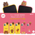 LINE FRIENDS iPhone 12 mini用フィギュア付きカラーソフトケース SNEAK PEEK BROWN KCE-CSB024-イメージ2