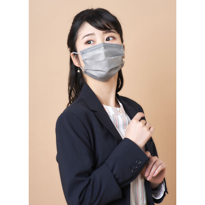 アイリスオーヤマ DAILYFITMASK ふつう 30枚入 アッシュグレー FCJ481L-PN-DC30MAG-イメージ4