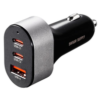 サンワサプライ USB PD対応カーチャージャー(3ポート) FCD320S-CAR-CHR83CPD