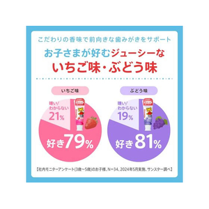 サンスター ソダテコ こどもハミガキ ぶどう 70g FCE354M-イメージ6