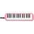 鈴木楽器 メロディオン アルト 32鍵 鍵盤ハーモニカ ピンク MXA-32P FCN5686-033-214-イメージ3
