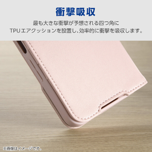 エレコム AQUOS wish6用 手帳型ケース 極限 磁石付 耐衝撃 ハンドストラップ付 ペールピンク PM-S261PLFY4KPN-イメージ3