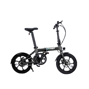 ERWAY 16型折りたたみ電動アシスト自転車 ブラック ERWAY-A01LITE-BK-イメージ1