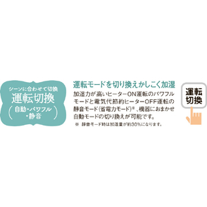 コロナ 気化ハイブリッド式加湿器 クリアホワイト UF-H5025R(W)-イメージ9