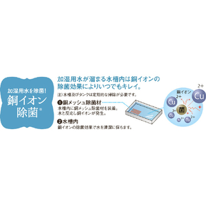 コロナ 気化ハイブリッド式加湿器 クリアホワイト UF-H5025R(W)-イメージ7