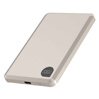 ラスタバナナ TYPE-C1ポート ZEROSAFE 薄型マグネット付ワイヤレス モバイルバッテリー 5000MAH ゴールド RLI050WCC15W02GD