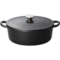 ル・クルーゼ ル・クルーゼ トラディション ココットオーバル 25cm マットブラック2102-25-00 FC499LA-0606410