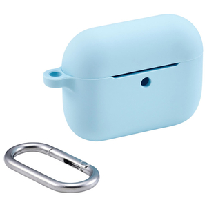 エレコム AirPods Pro 3用シリコンケース ブルー AVA-AP07SCBU-イメージ1