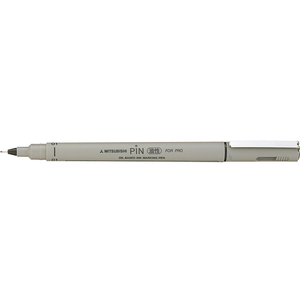三菱鉛筆 ピン 油性ペン 極細 0.49mm 黒 1本 F861352-PIN01A.24-イメージ1
