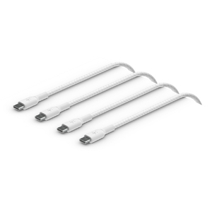 ベルキン BoostCharge USB-C to USB-C 編組ケーブル 2m 2本セット ホワイト CAB004BT2MWH2PK ベルキン BoostCharge USB-C to USB-C 編組ケーブル 2m 2本セット ホワイト CAB004BT2MWH2PK