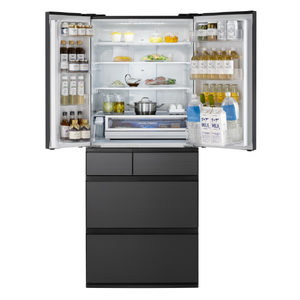 パナソニック 650L 6ドア冷蔵庫 ミスティスチールグレー NR-F65WX2-H-イメージ2