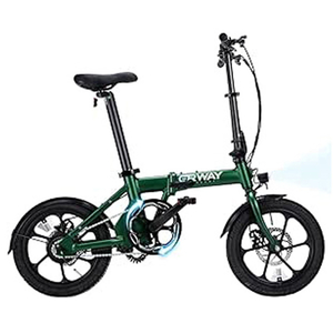 ERWAY 16型折りたたみ電動アシスト自転車 グリーン ERWAY-A01LITE-GR-イメージ2
